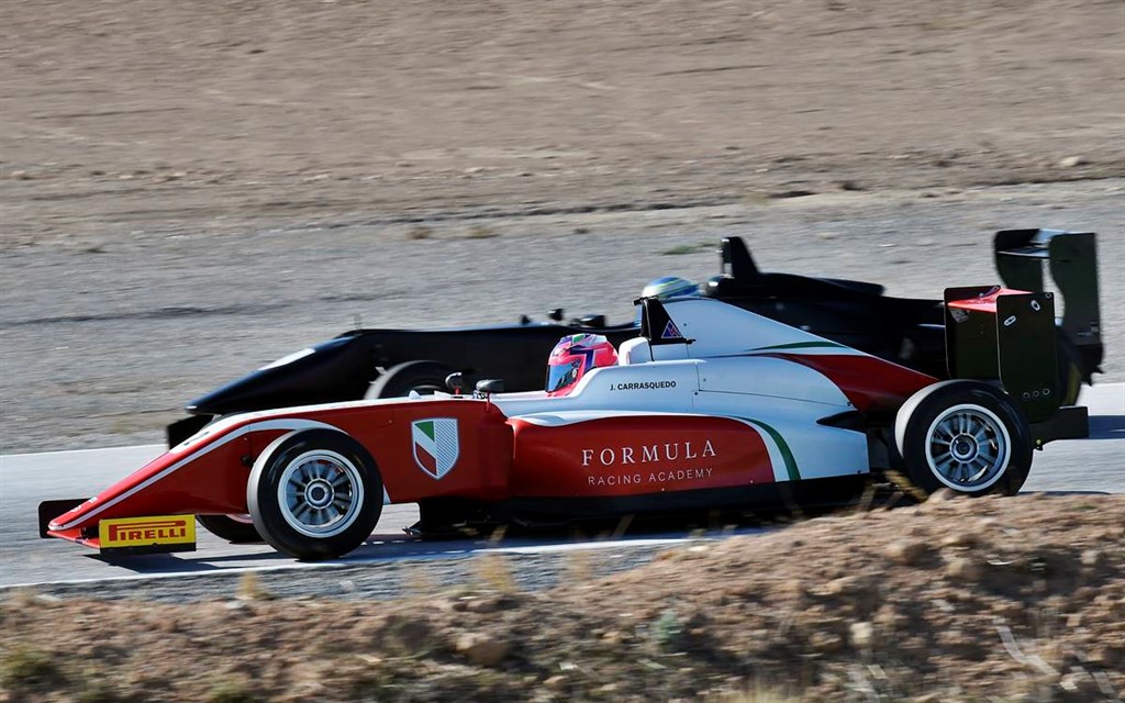 Jesse Carrasquedo Jr. har for nyligt testet i Spanien med Formula Racing.